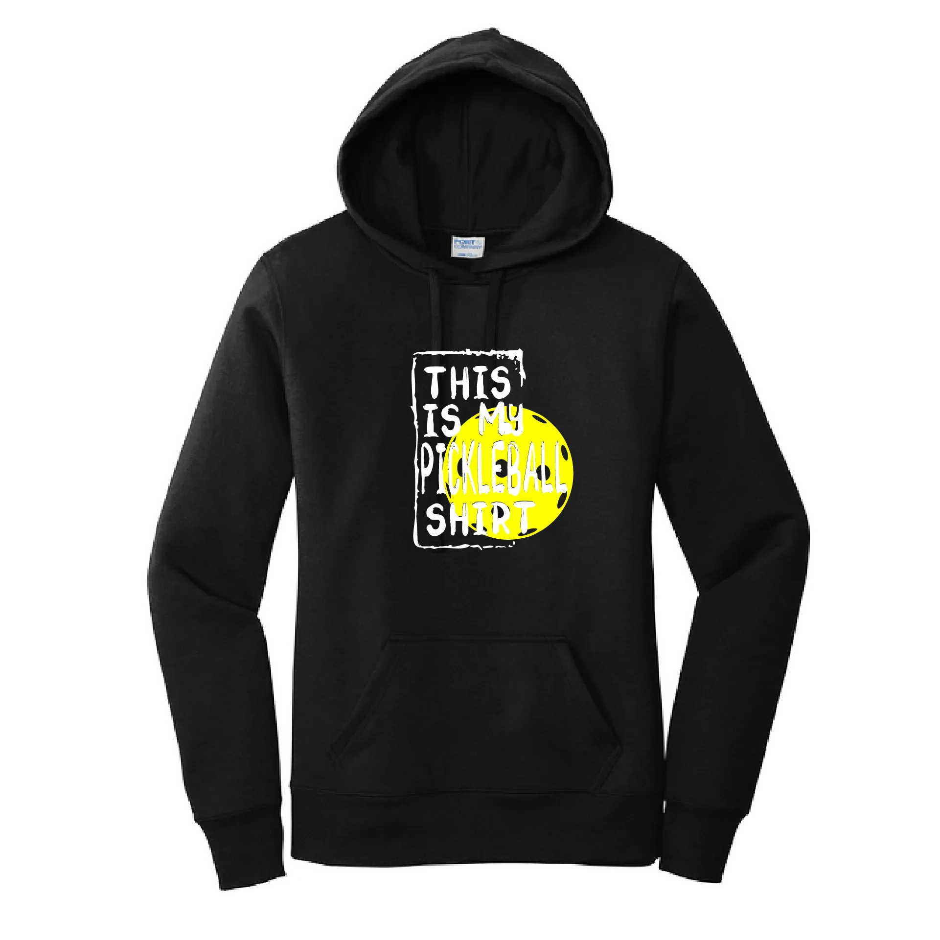 This Is My Pickleball Shirt | Women’s Fitted Hoodie Pickleball Sweatshirts | 50% Cotton 50% Poly Fleece