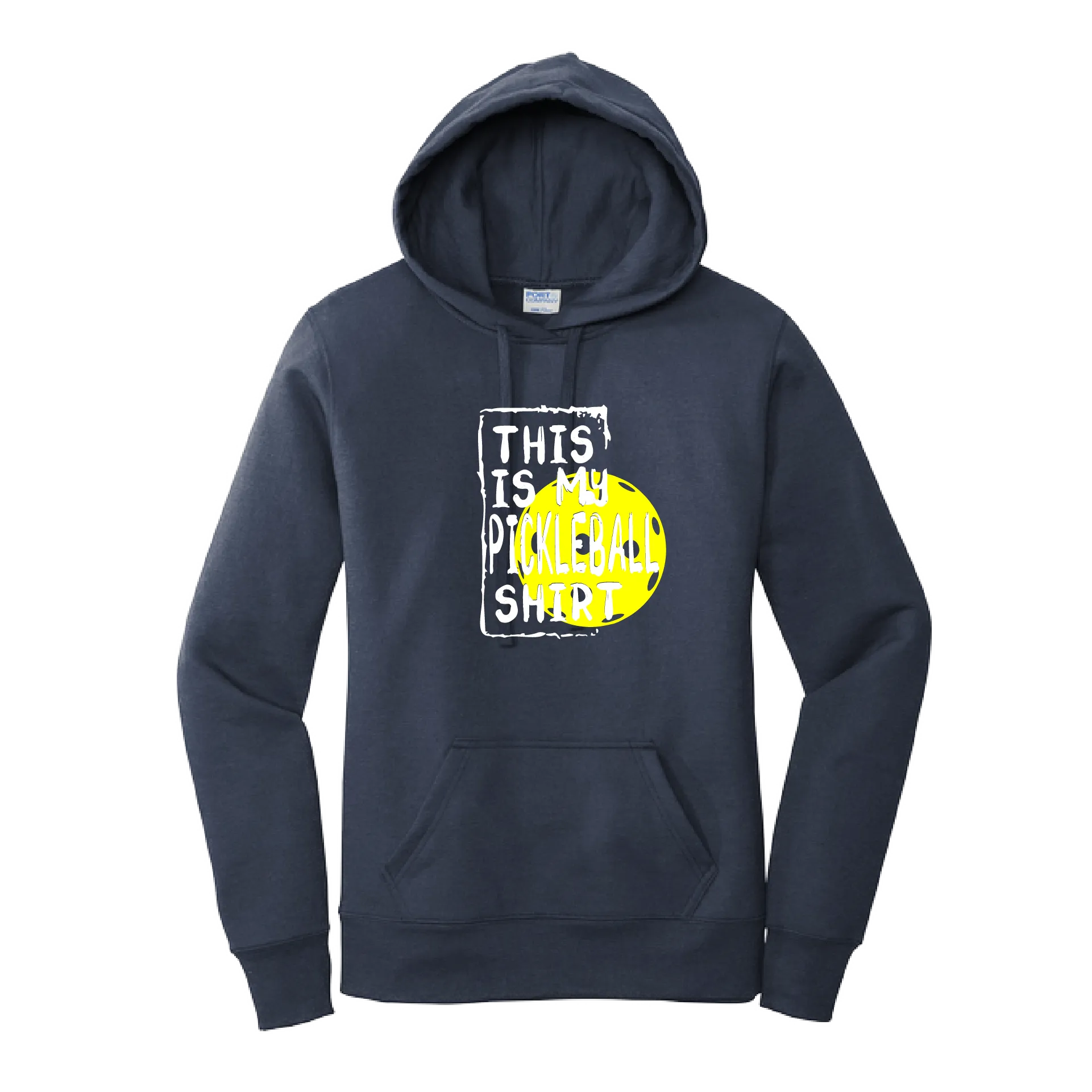 This Is My Pickleball Shirt | Women’s Fitted Hoodie Pickleball Sweatshirts | 50% Cotton 50% Poly Fleece