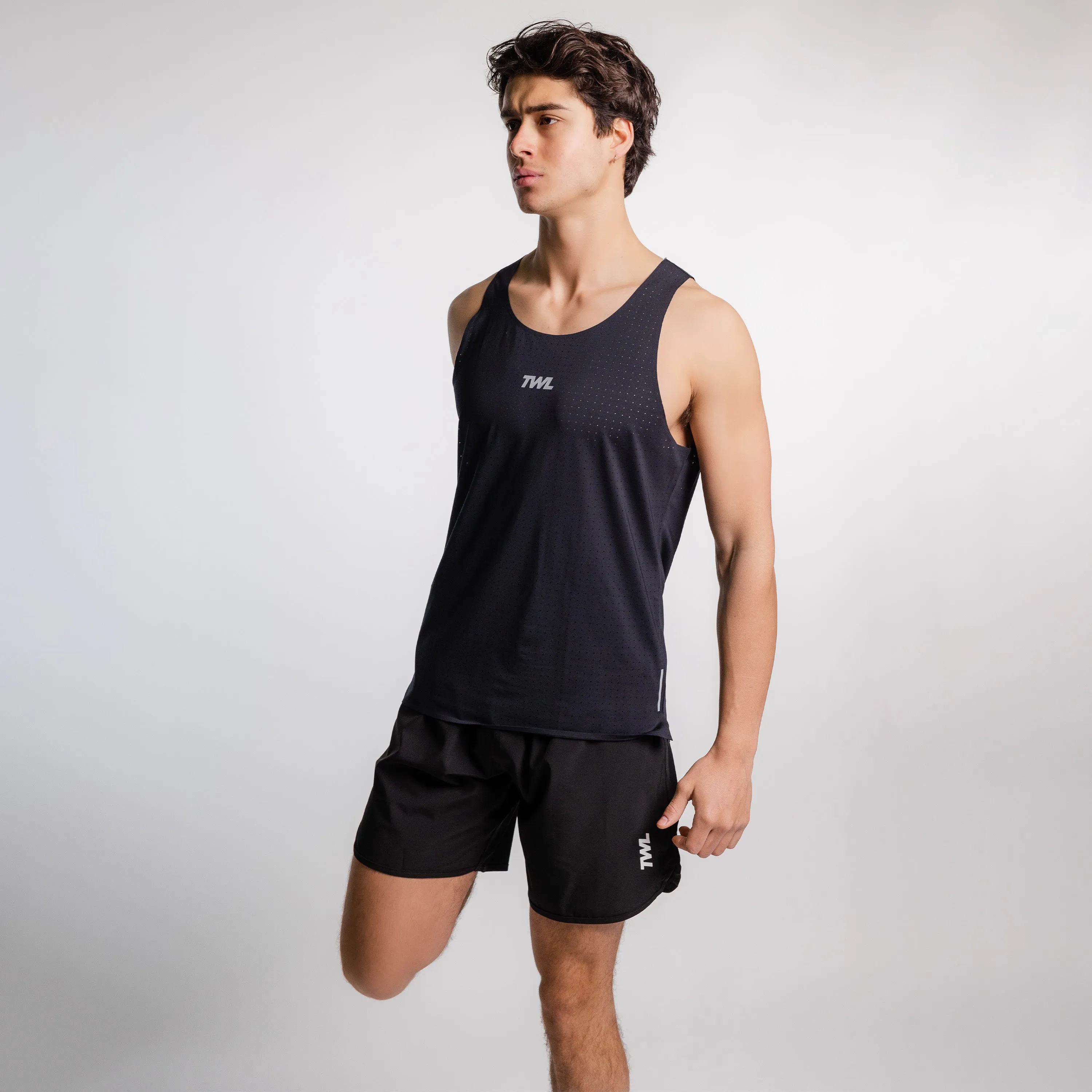 TWL - MEN'S PACE TANK - BLACK/SILVER REFLECTIVE