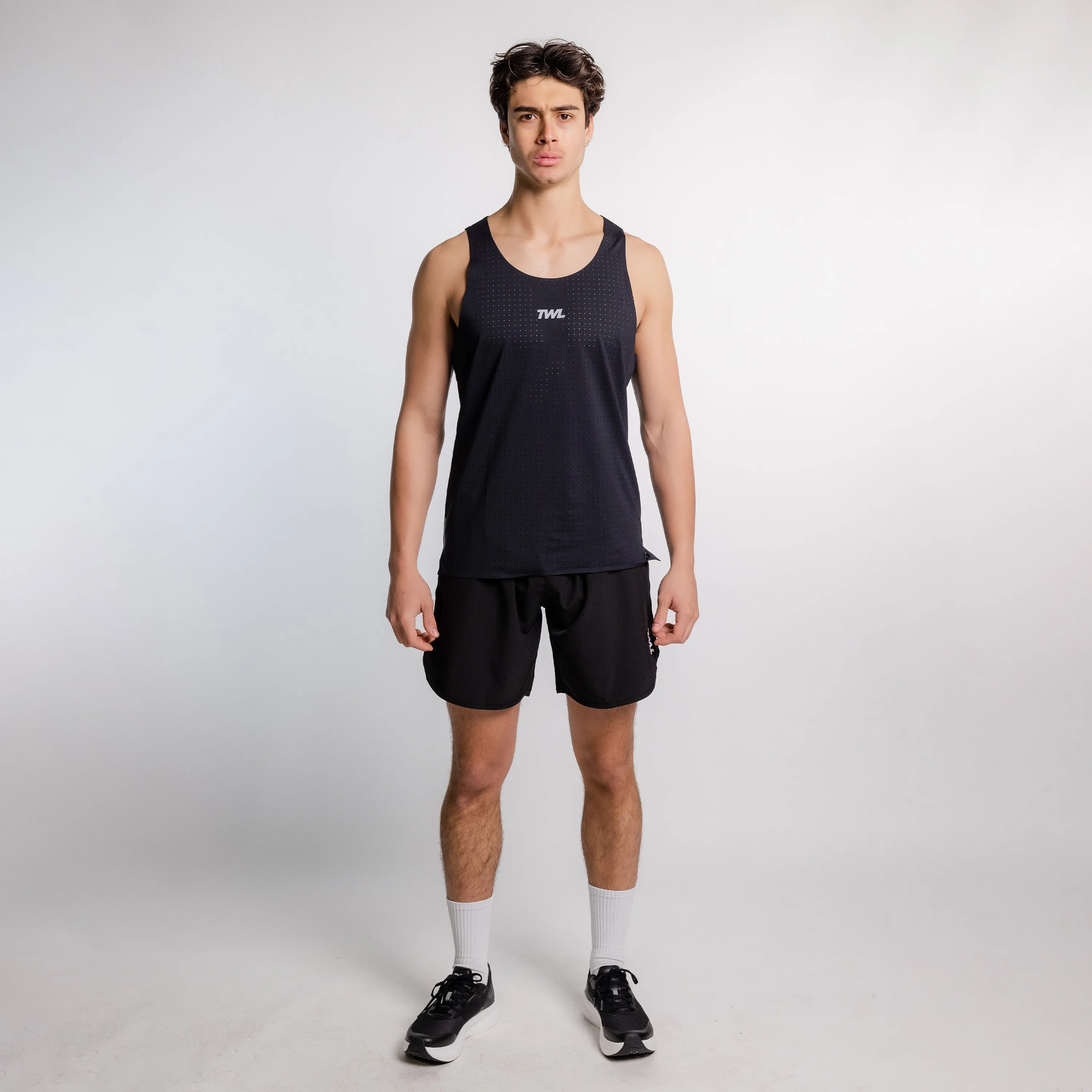 TWL - MEN'S PACE TANK - BLACK/SILVER REFLECTIVE