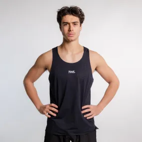 TWL - MEN'S PACE TANK - BLACK/SILVER REFLECTIVE