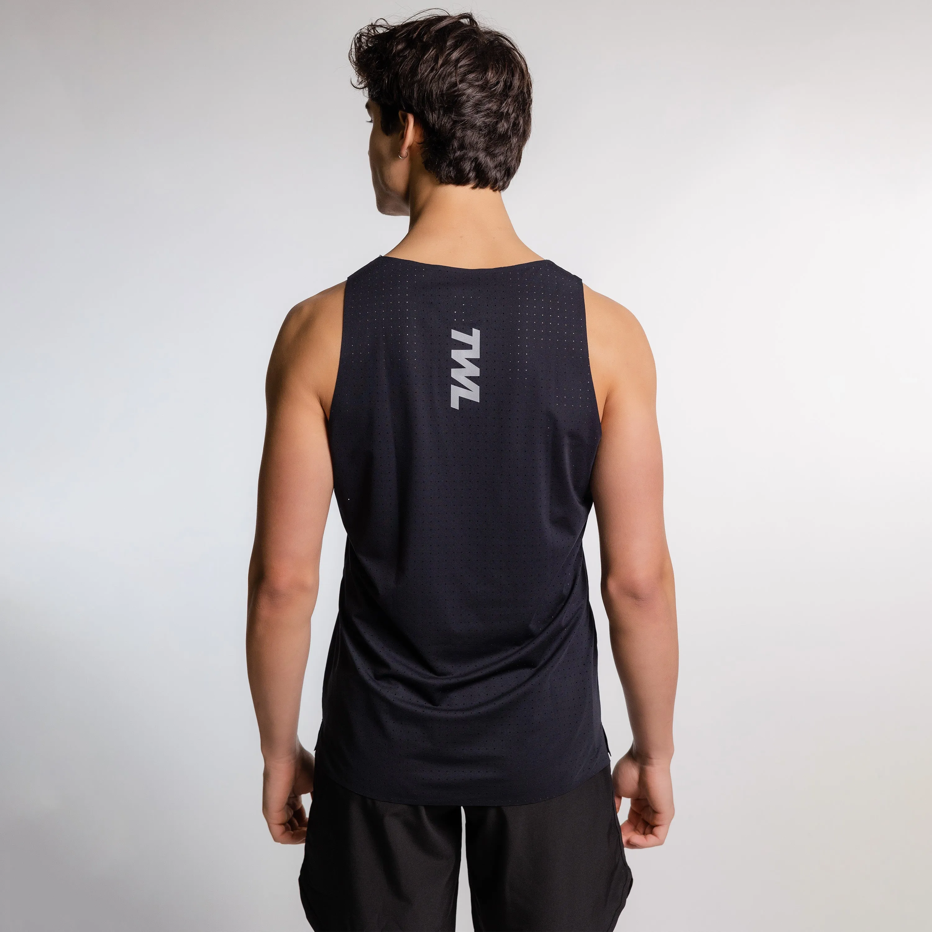TWL - MEN'S PACE TANK - BLACK/SILVER REFLECTIVE