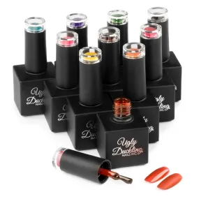 Ugly Duckling Gel Polish Bundle - #220-229   Matte & Tacky - Gelly Polish Collection 12pk