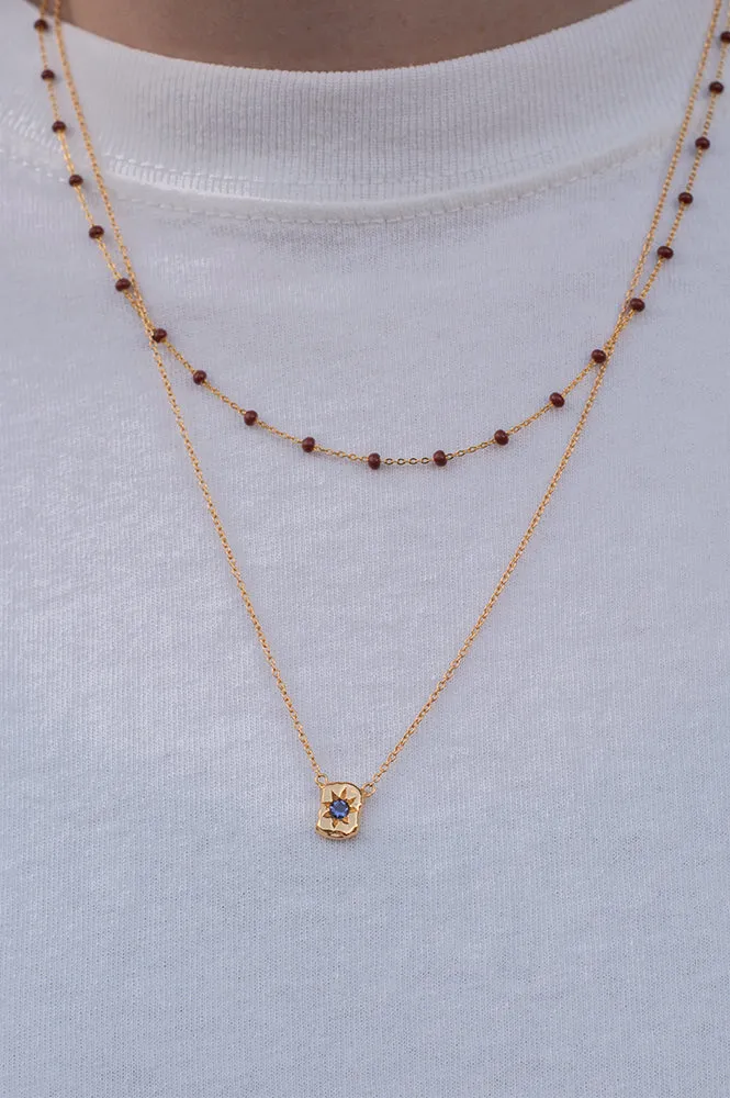 Une A Une Tamira Iolite Necklace