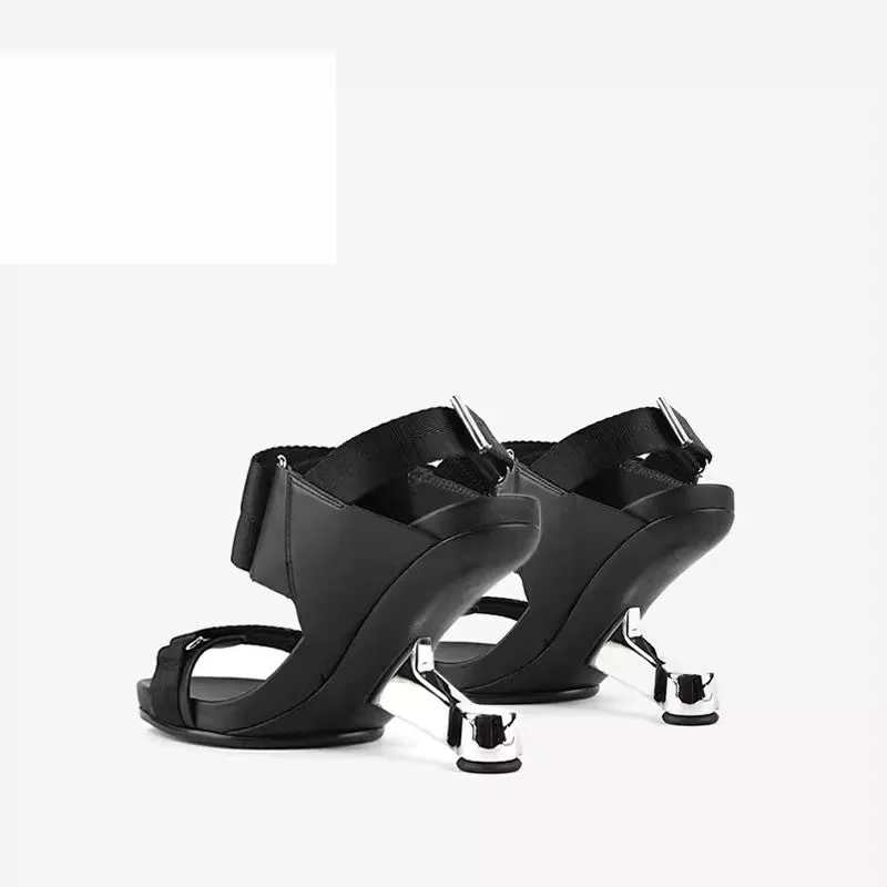 Veltique Buckle Heels Elegance