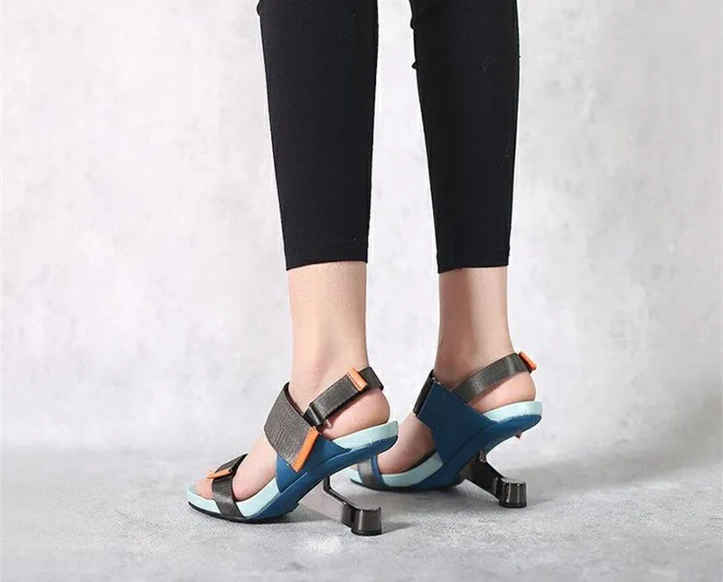 Veltique Buckle Heels Elegance