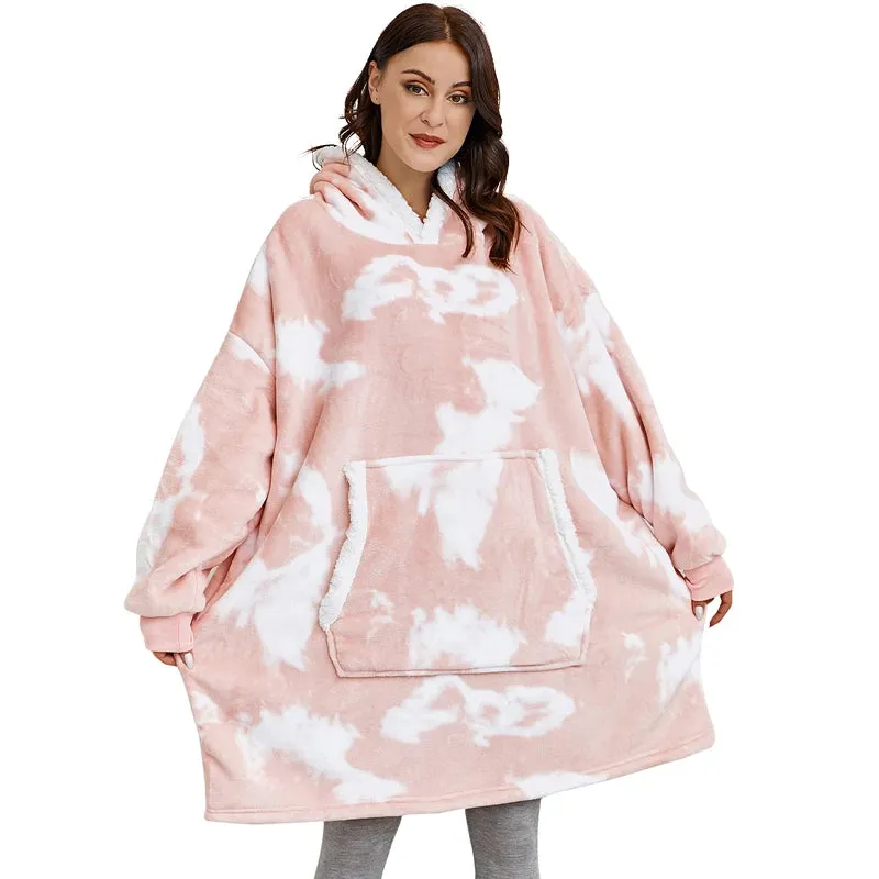 Wensilian Oversized Fleece Hoodie Blanket: Cozy Up in Style