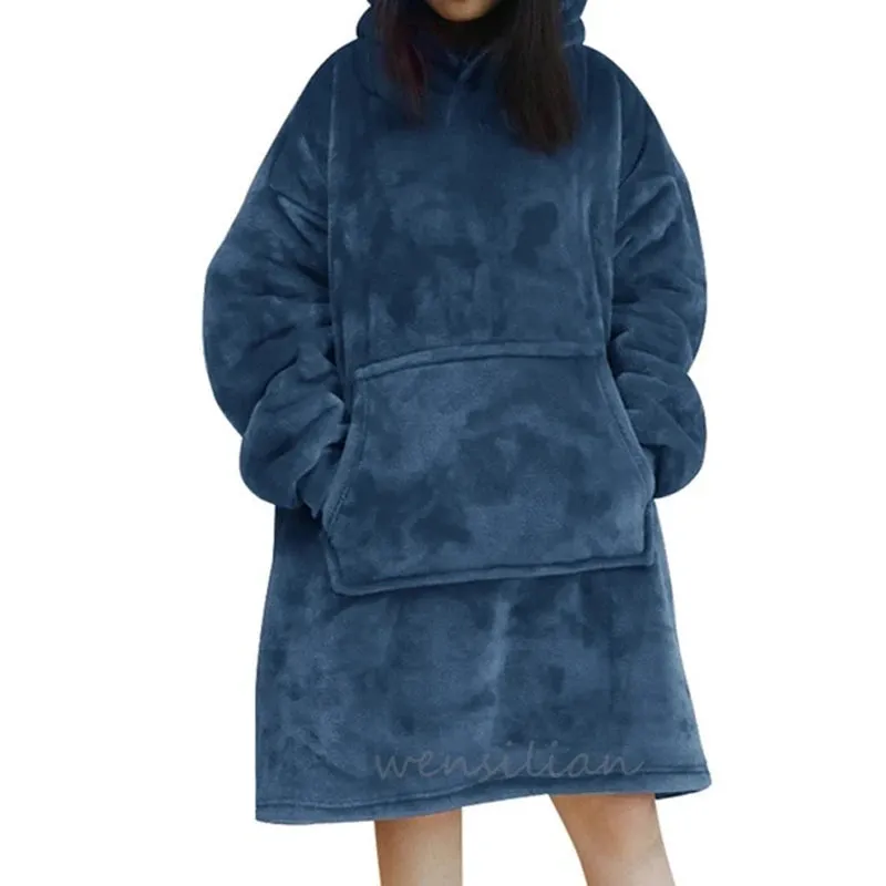 Wensilian Oversized Fleece Hoodie Blanket: Cozy Up in Style