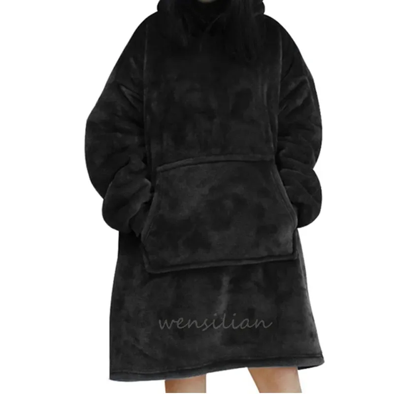 Wensilian Oversized Fleece Hoodie Blanket: Cozy Up in Style