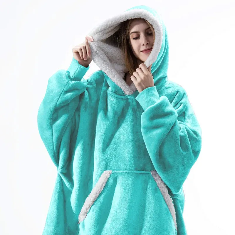 Wensilian Oversized Fleece Hoodie Blanket: Cozy Up in Style