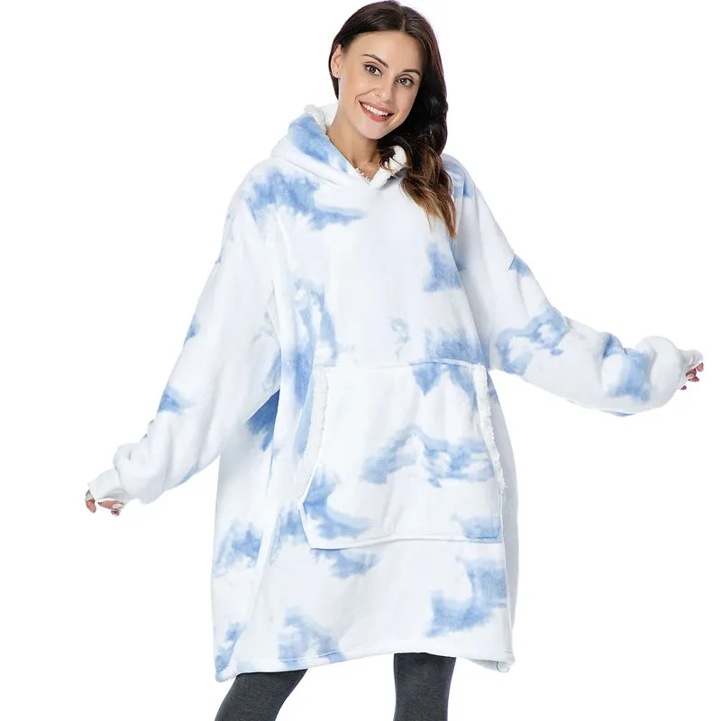 Wensilian Oversized Fleece Hoodie Blanket: Cozy Up in Style