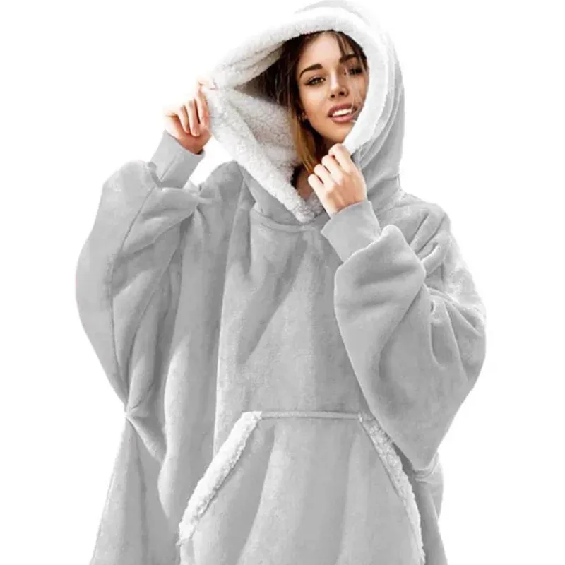 Wensilian Oversized Fleece Hoodie Blanket: Cozy Up in Style