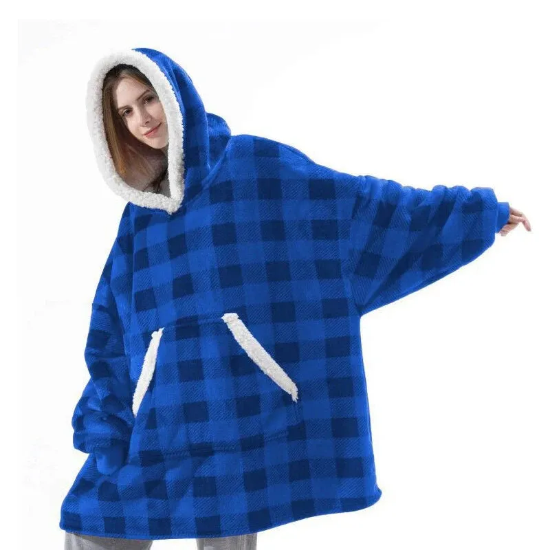 Wensilian Oversized Fleece Hoodie Blanket: Cozy Up in Style