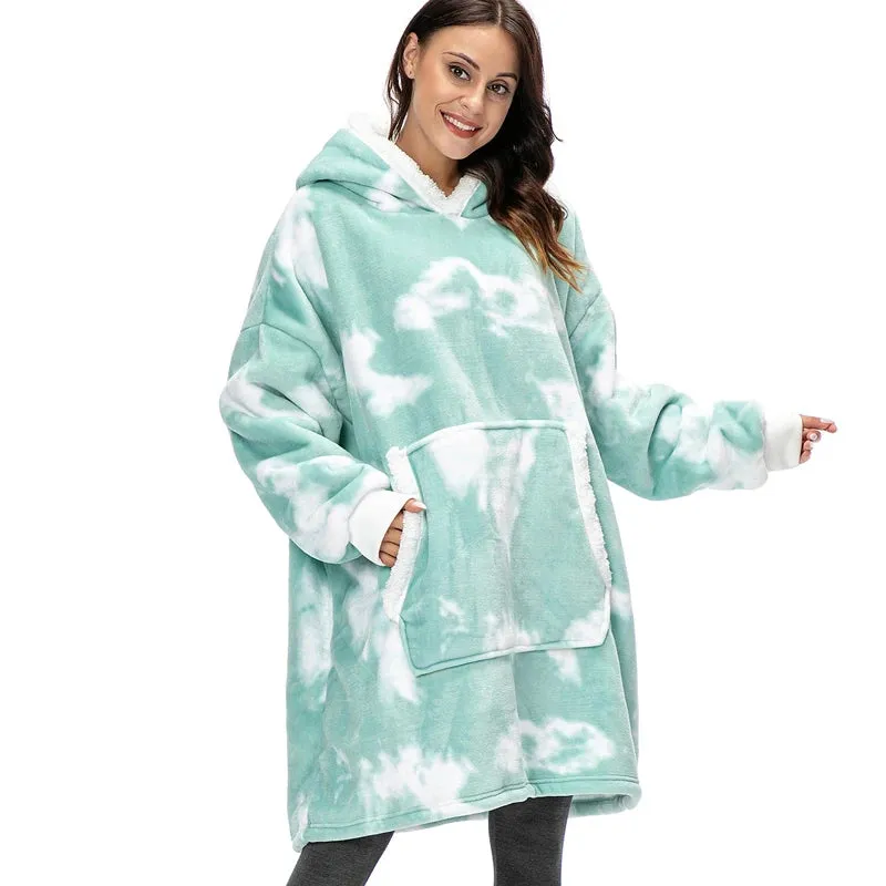 Wensilian Oversized Fleece Hoodie Blanket: Cozy Up in Style